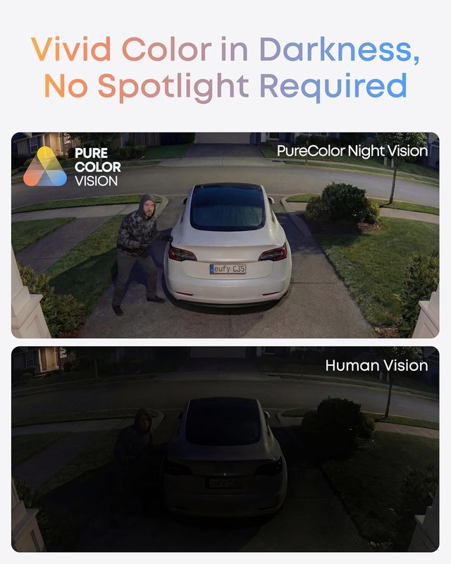 eufy eufyCam C35 Wireless Camera Outdoor & Indoor Magnetic Color Night Vision gallery