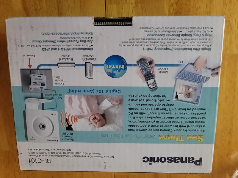 Panasonic Remote Video Monitoring Network Camera BL-C101 New Open Box gallery