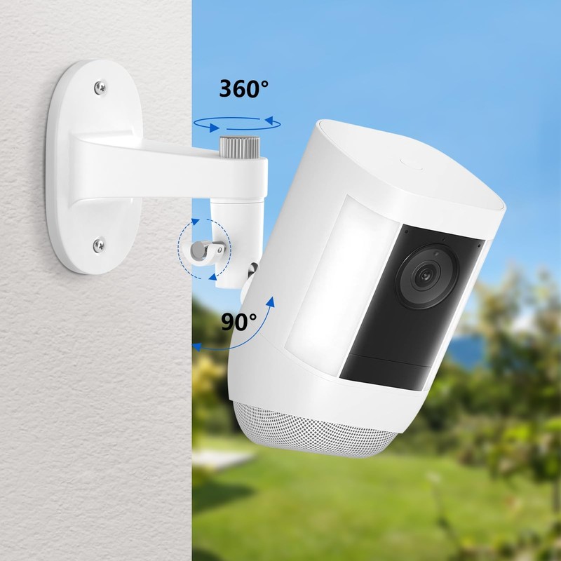 2Pack Adjustable Mounting Bracket for Ring Spotlight Cam Plus/Pro (Battery) and gallery