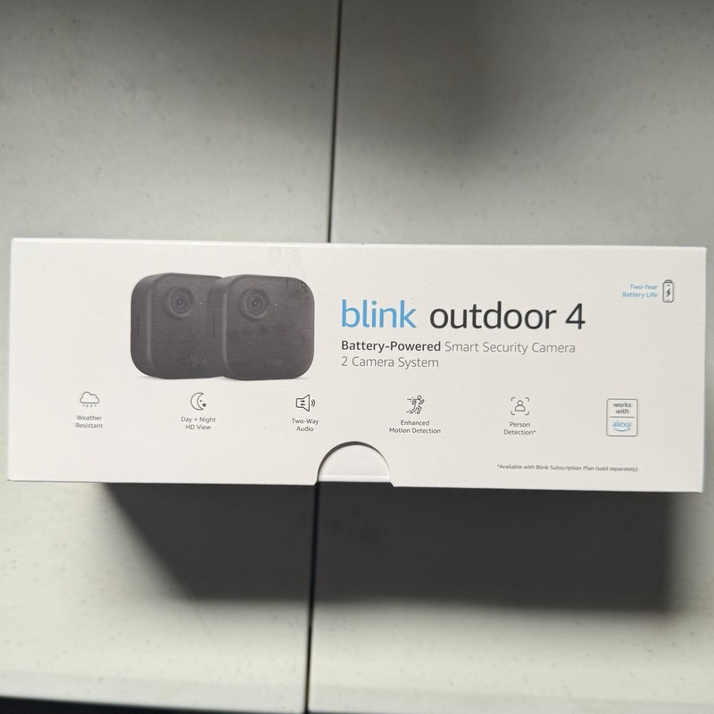 NEW Blink Outdoor 4 (4th Gen) 2 Camera System + Sync Module 2 Sealed gallery