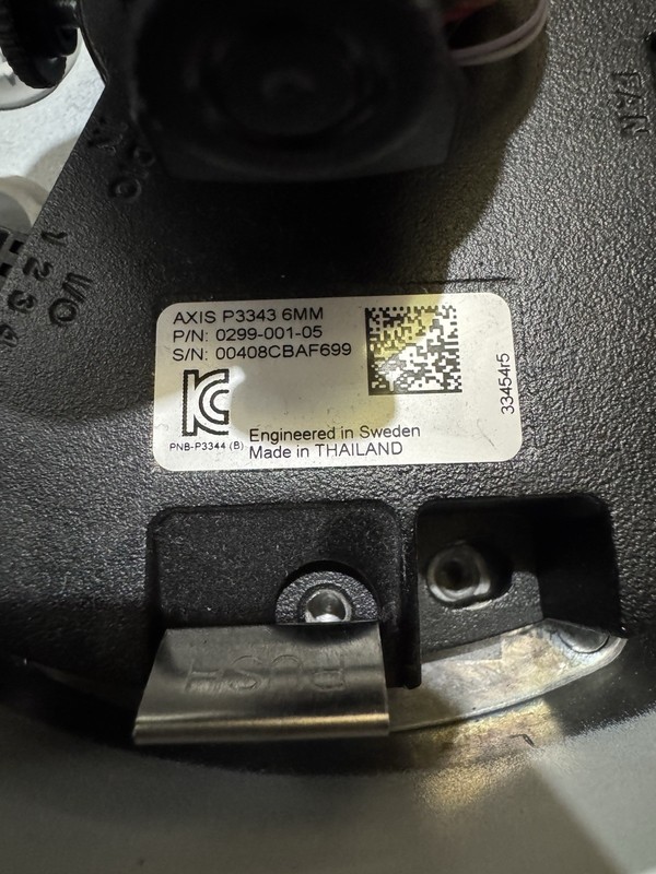 Used AXIS P3343-VE 6MM Fixed Dome Network Camera gallery