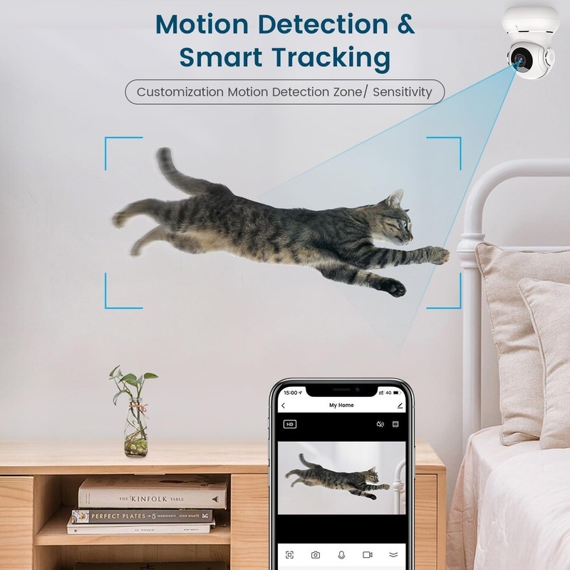 2K Ultra HD Indoor Cameras (2-Pack) - Perfect for Baby, Pet & Home Monitoring gallery