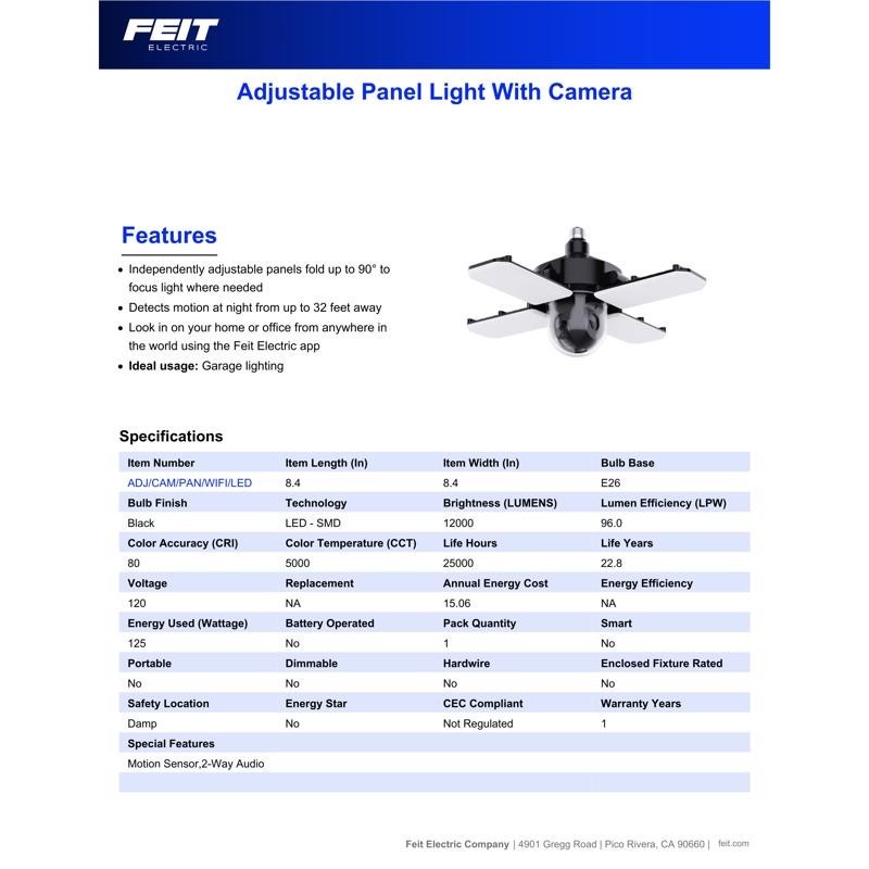 Feit Smart Home Battery Powered Indoor and Outdoor Smart-Enabled Security Camera gallery