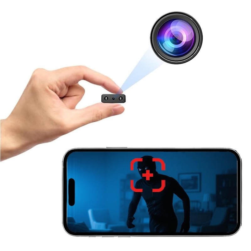 Mini Camara WiFi Espia Oculta 1080P HD Cámara Espía Inalámbrica Pequeña Niñera