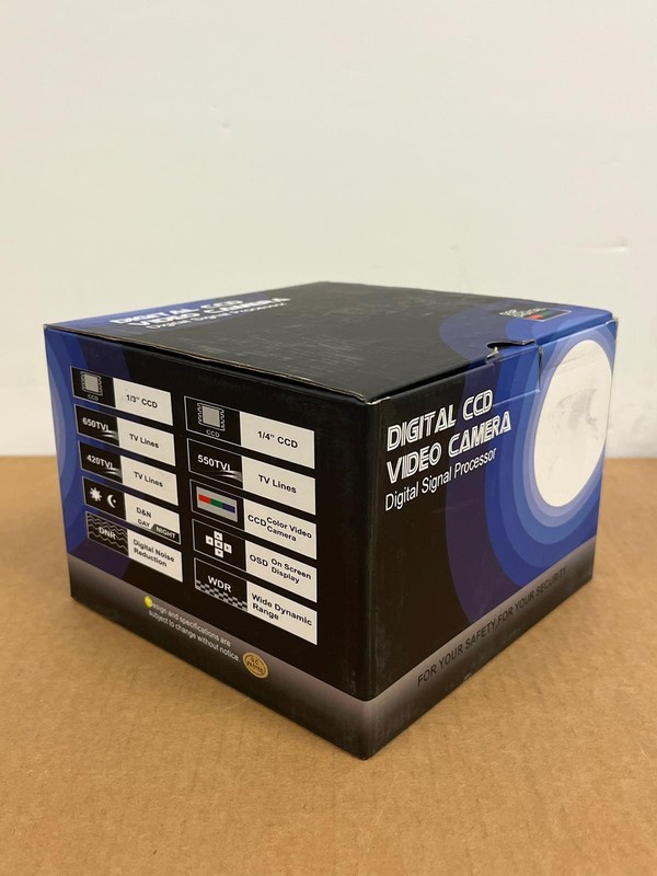 DSP DIGITAL SIGNAL PROCESSOR HAWK-QLHDAZ8 CCTV HI-RES CCD VIDEO CAMERA, BLK