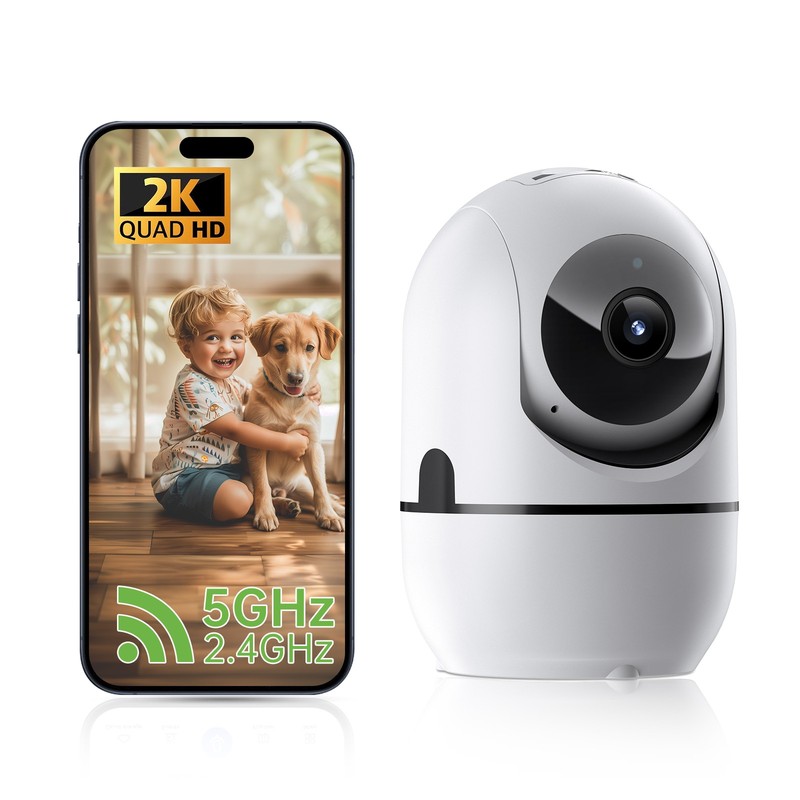 Security Camera, 2-Way Video Call, PTZ Pan Tilt Zoom, WiFi Night Vision