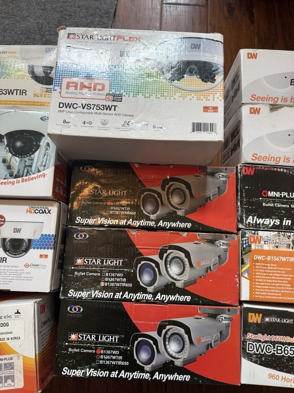 Digital Watchdog DW Camera Lot PTZ Dome Bullet IR Analog CCTV Bundle gallery