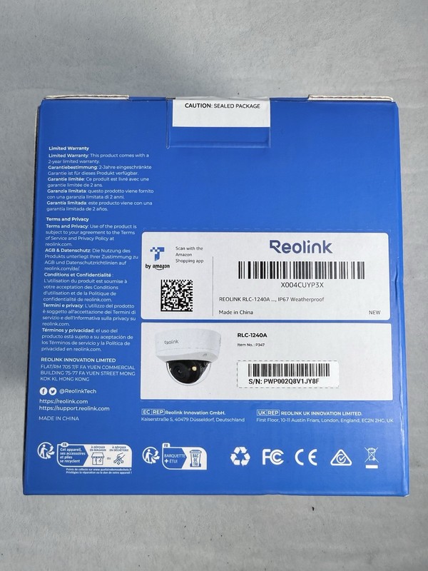 REOLINK RLC-1240A IP67 Weatherproof NEW gallery