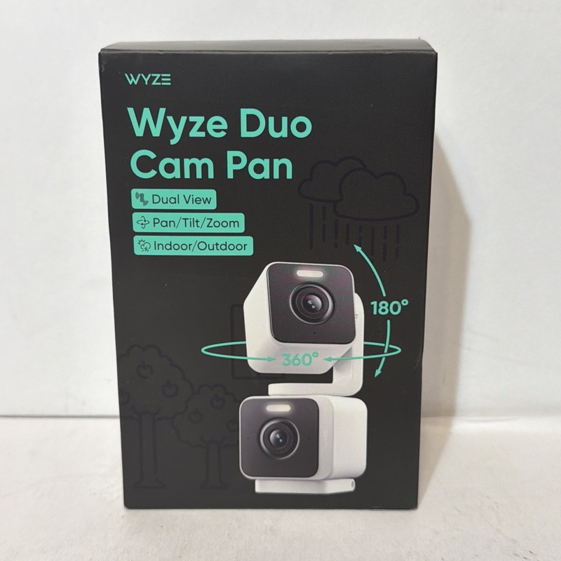 Wyze Pan Cam Duo Dual-Lens Indoor/Outdoor 2K Security Camera with Pan/Tilt