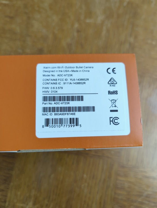 Alarm.com ADC-V723X Outdoor Security Camera HDR 1080P Wi-Fi Open Box -NEVER USED gallery