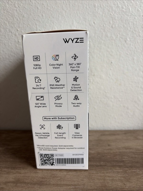 Wyze Cam Pan v3 Indoor/Outdoor Wifi Pan/Tilt/Zoom Smart Home Security Camera New gallery