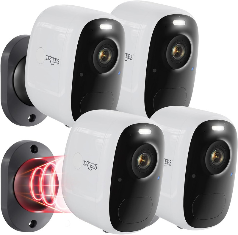 Wireless Security Camera Outdoor with Magnetic Mount, 4MP Battery Powered Securi gallery