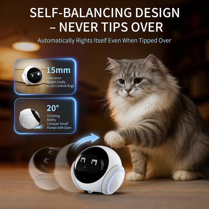 1080P Pet Camera Robot Mobile Home Security Companion Monitor gallery