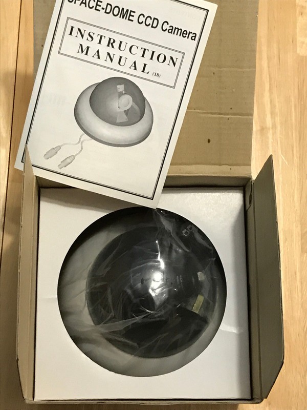 NEW (Lot of 2) Space-Dome CCD Camera Color Integrated Device 1/3” 9-22mm gallery