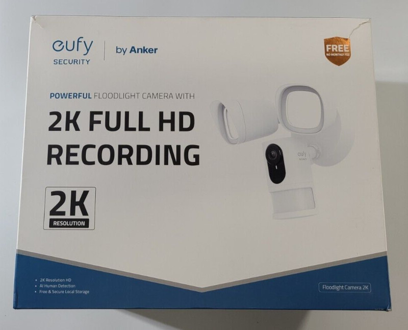 Eufy Security (T8424S) Powerful Floodlight Camera 2K Full HD Recording