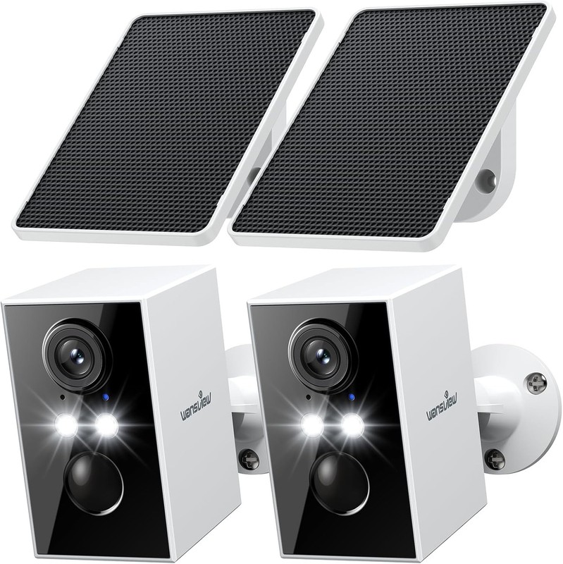 Smart Wireless Security Camera 2-Pack - 2K, AI Motion Detection, Waterproof gallery