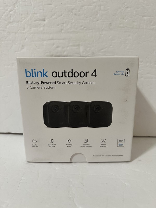 Blink Outdoor 4 1080p Wi-Fi Outdoor 3-Camera kit- Black NEW gallery