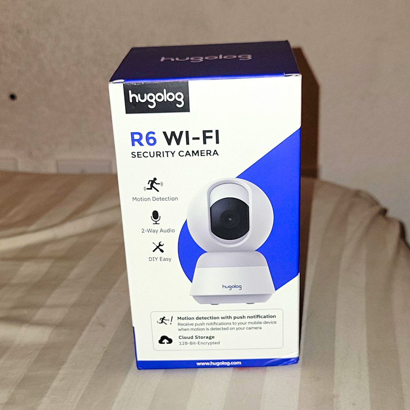 Hugolog R6 Wi-Fi Indoor IP Security Camera 720p Motion Detect 2-Way Audio