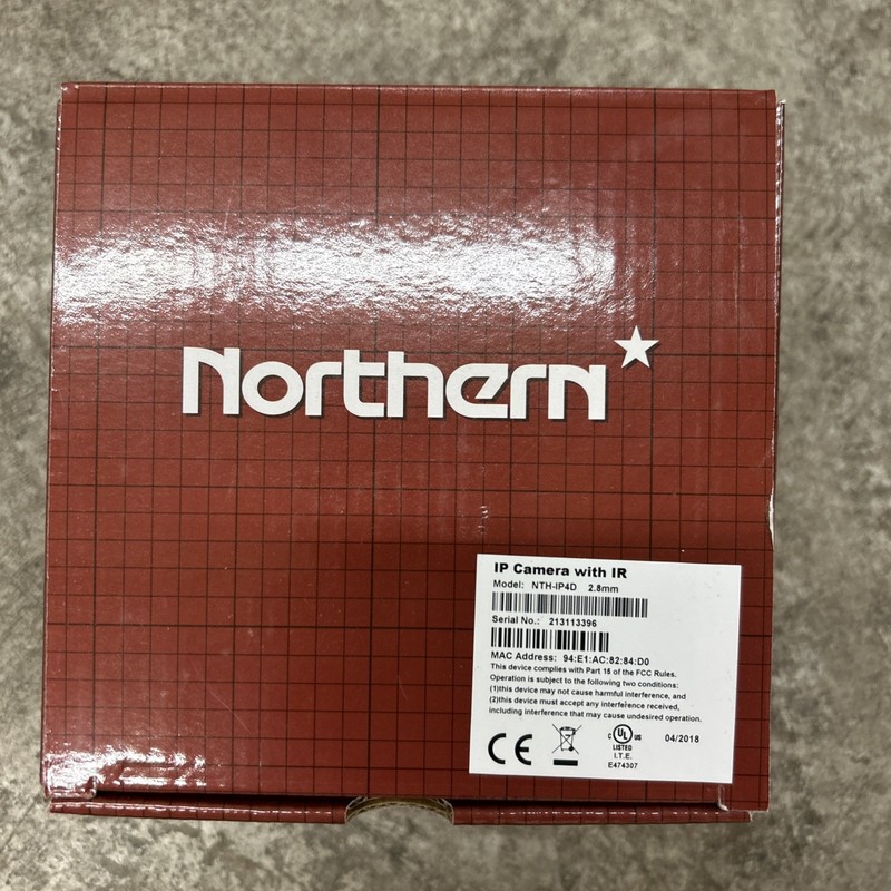 Northern Pt#IP4D 4MP Up Camera. Outdoor