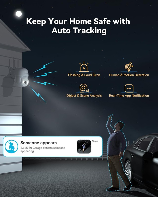 2K Outdoor Camera Wired, 5GHz/2.4GHz Wi-Fi Cameras for Home Security Outside ... gallery