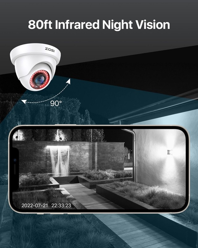 Camaras de Vigilancia Seguridad Cámara Vision Nocturna Exterior Impermeable CCTV gallery