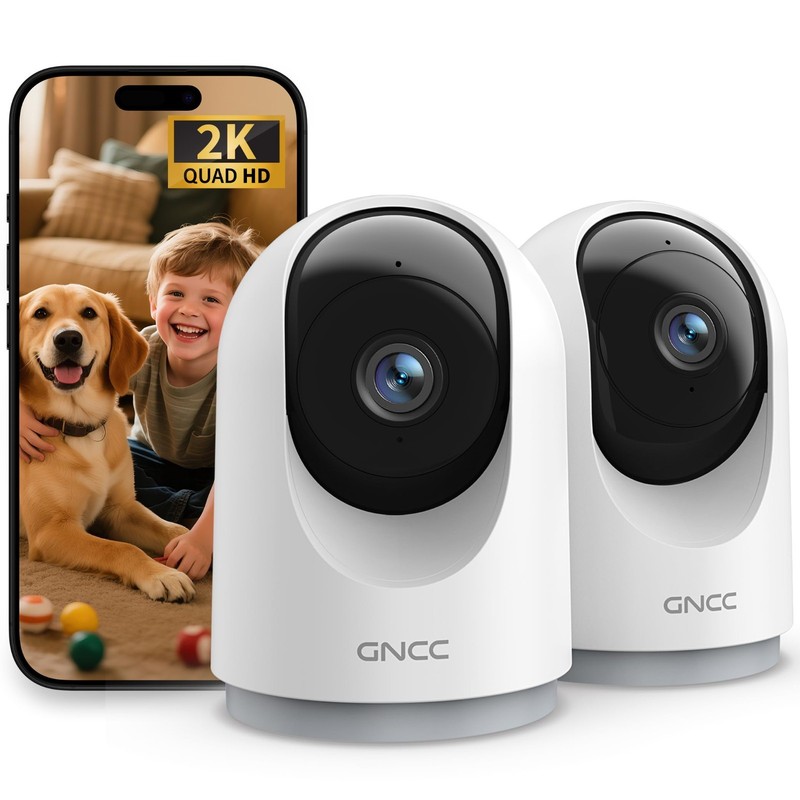 2K Indoor Security Cameras - Pan/Tilt Baby Monitor & Pet Cam, Night Vision, 2-Wa gallery
