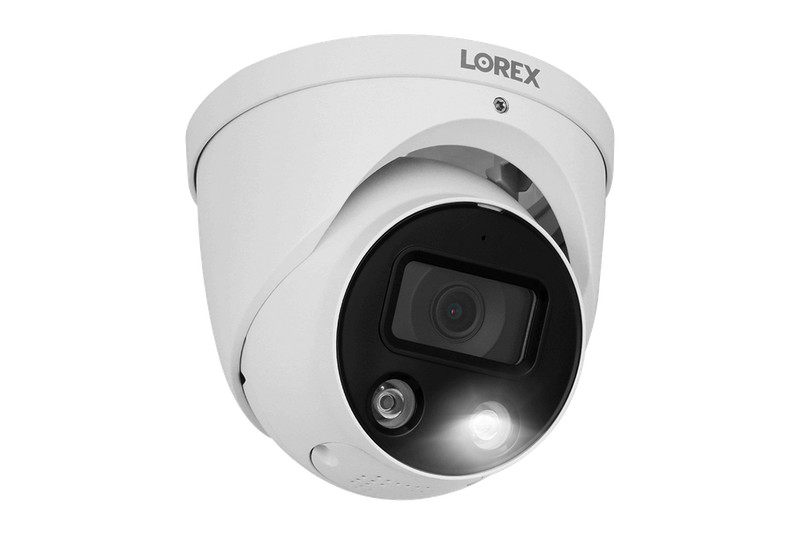 Lorex E893DD-E Outdoor 4K Ultra HD Smart Deterrence IP Dome Camera (OPENBOX) gallery