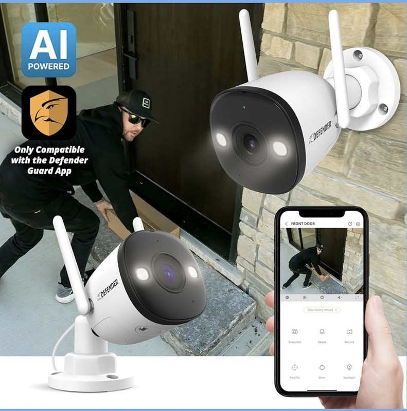 Ai Powered 4k Guard Pro Wi-fi 6-plug-in Security Camera – Brabf New Sealed