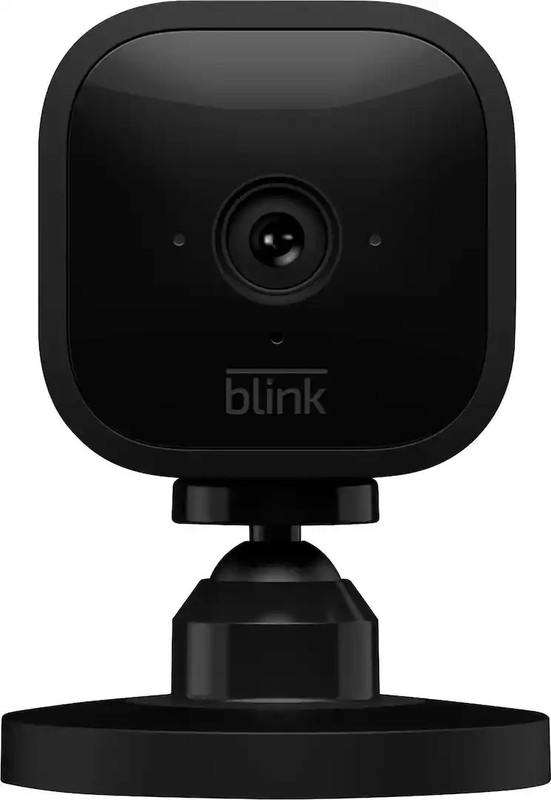 Blink Mini – Compact Indoor Plug-in Smart Security Camera 1080p – 1 cam – Black