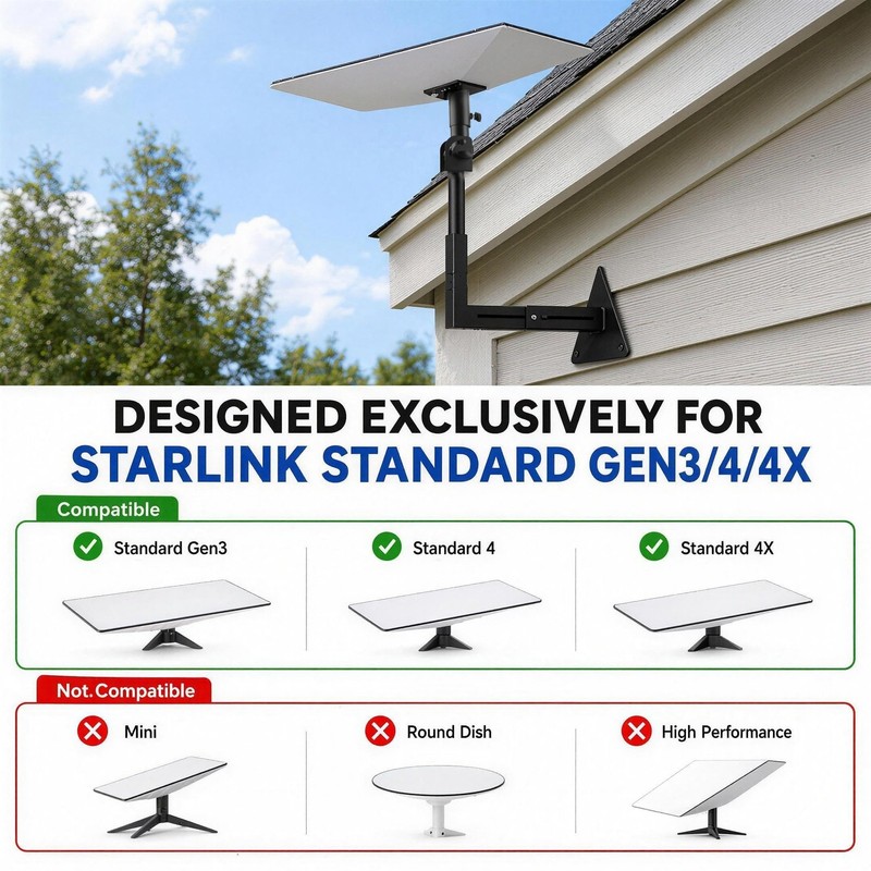 Starlink Mount for Starlink Standard 4/4X/Gen 3 gallery