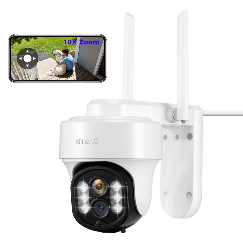 10X Zoom , 2K HD 24/7 Recording System with Auto Tracking, Wireless PTZ Home …