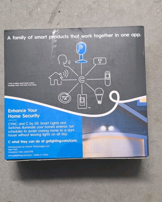 Cync Outdoor Wired Smart Camera 2K HD Wi‑Fi Night Vision Alexa/Google 1 Cam gallery