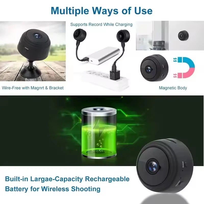 A9 HD WiFi Camera Wireless Mini Security Camera Night Vision Home Use Genuine gallery
