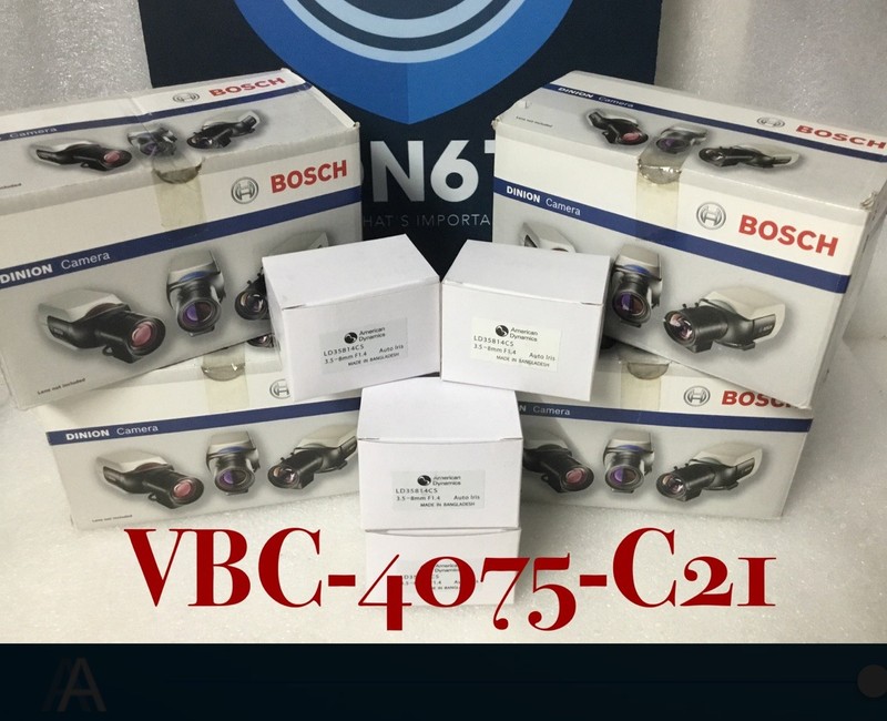 4x Bosch VBC-4075-C21 Security Color Cameras 720TVL Ultra High Res 3.5-8mm NEW!