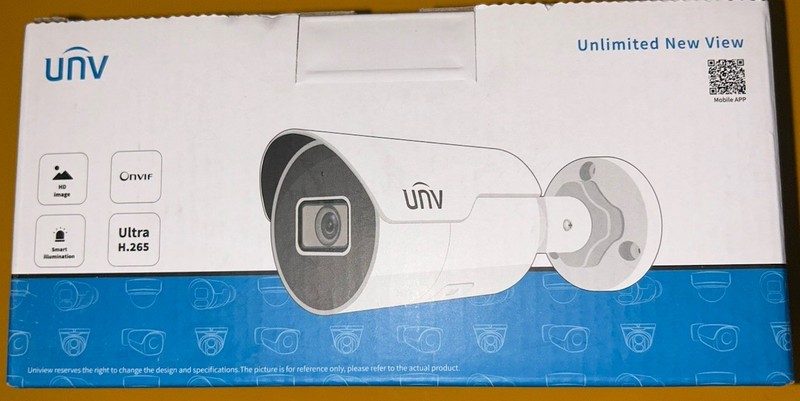 Uniview IPC2124SR-ADF28KM-H 4MP IP Bullet, 2.8mm Fixed Camera 50 M IR