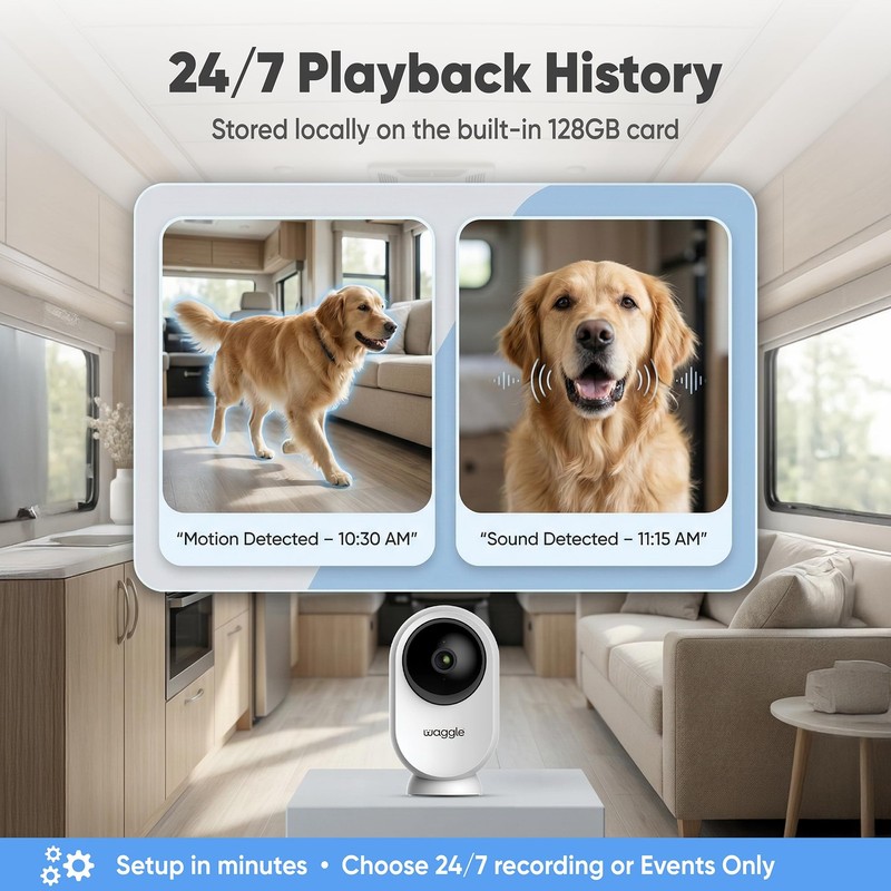 RV Mini Camera - 1080p HD Wireless Security Camera for RVs – Built-in SD Card... gallery