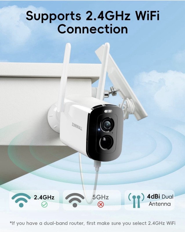 Wireless Security Camera with Solar Panel- 2K gallery