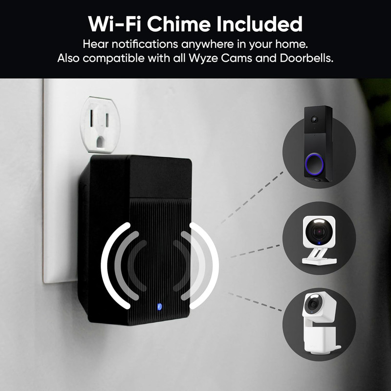 Wireless Duo Cam Video Doorbell (Chime Included), Battery Powered, 2K Full HD Vi gallery