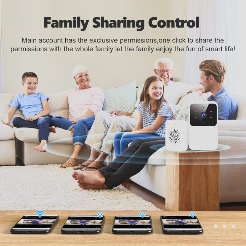 Tuya Smart WiFi Video Doorbell Wireless Camera 2-Way Audio IR Night Vision gallery