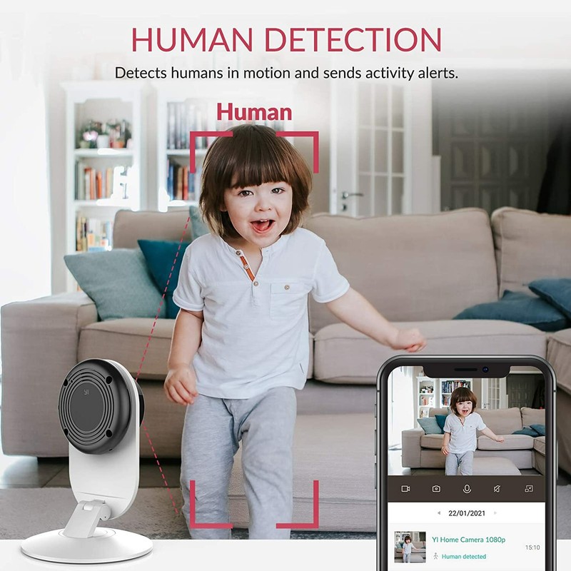 YI 2pc Security Home Camera Baby Monitor 1080p WiFi Smart Indoor Nanny IP Cam gallery