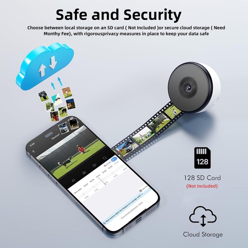 4K Wireless WiFi Security Camera System Smart Outdoor Night Vision Surveillance gallery
