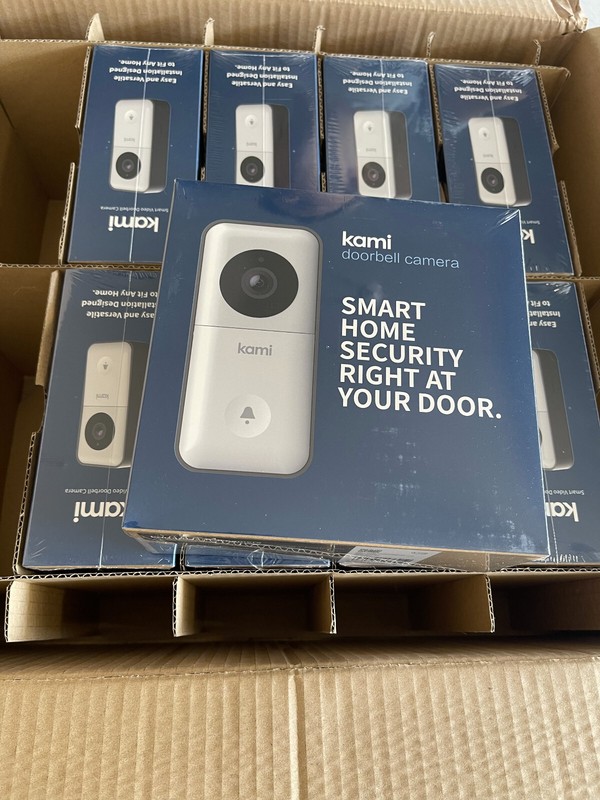 Kami Wi-Fi Video Doorbell Cameras (Lot of 40) HD Motion Detecton Weather Proof