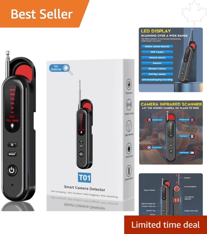 2025 Portable Hidden Camera Detector – RF Scanner & GPS Tracker, 5 Sensitivities