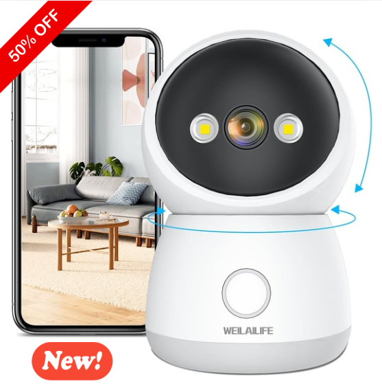 Indoor Wireless Security Camera, Home WiFi Video Surveillance Cameras