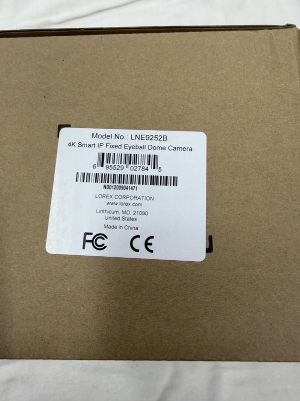 NEW SEALED Lorex LNE9252B 4K 8MP PoE IP Dome Camera Nocturnal 🔥