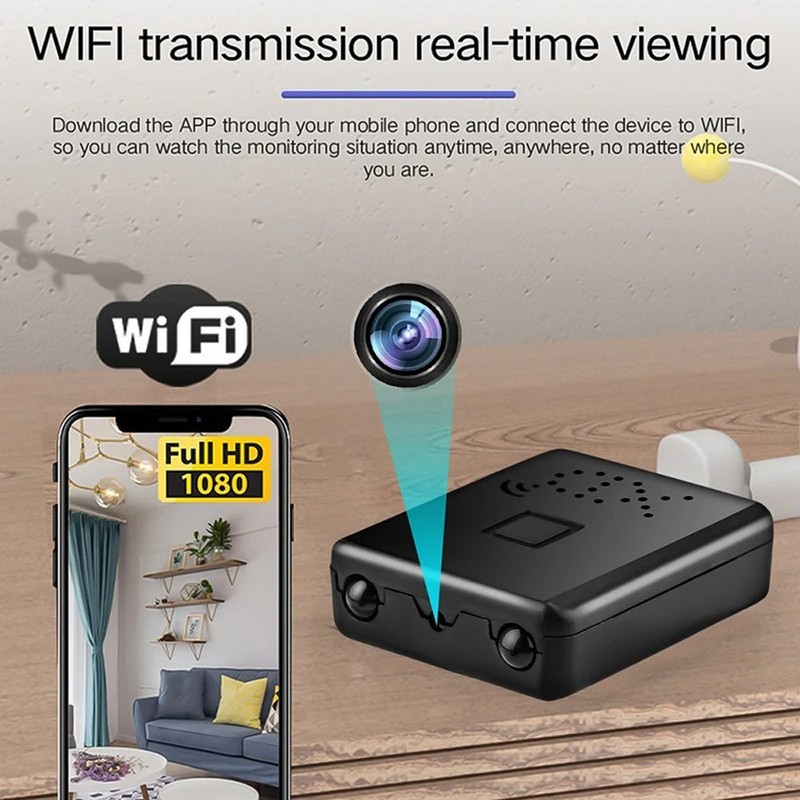 Smart Mini WiFi Camera Wireless 1080P HD Small Night Cam w/Battery Home Security gallery