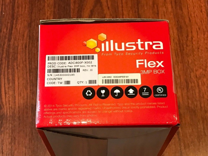 American Dynamics ADCI800F-X002 Illustra Flex 3MP Box Camera No Lens TDN gallery