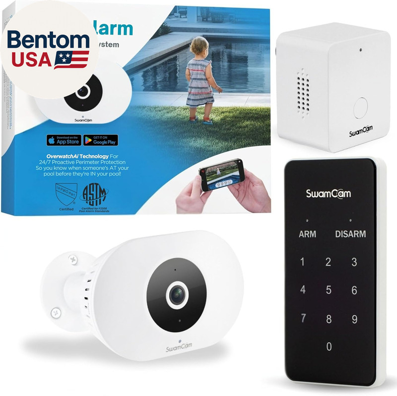 Pool Alarm Wi-Fi Camera System – ASTM F2208 Certified – Smart Pool Safety for In