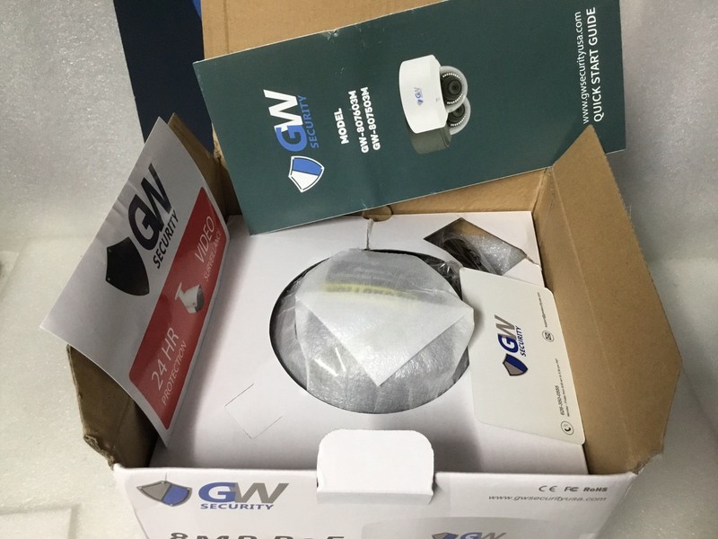 GW SECURITY GW-807603M 8MP 4K Network Camera POE 5X Optical Zoom 2.7-13.5mm NEW! gallery