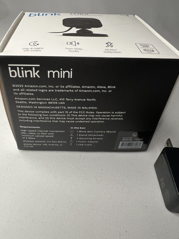 Blink Mini — Compact Indoor Plug-In Smart Security Camera 1080p HD Gen 1 gallery